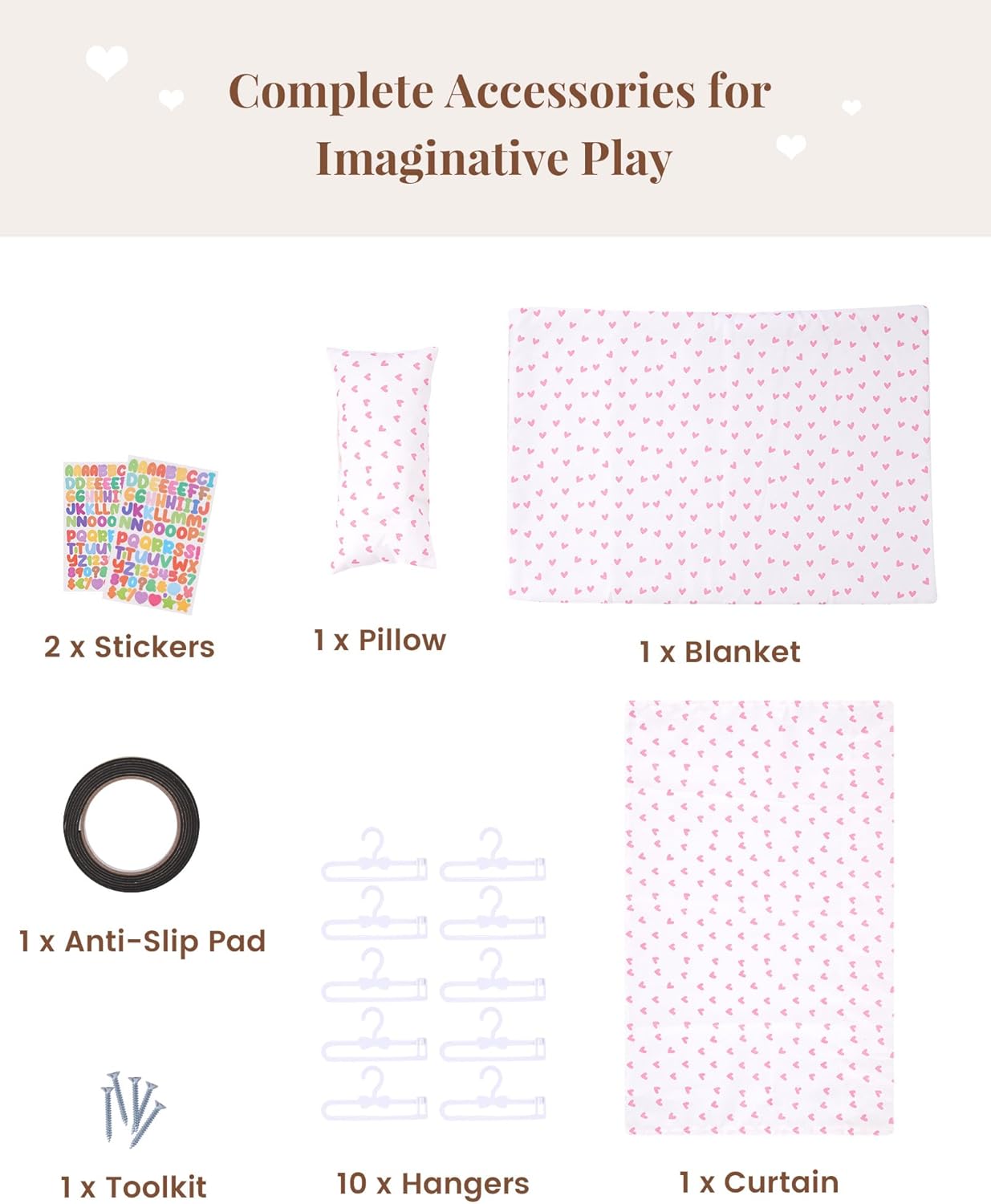 BABESIDE Baby Doll Crib & Bed with Storage, Bedding, and Accessories – Realistic Wooden Doll Bed for 12-16 Inch Baby Dolls, Perfect Baby Doll Accessories Gift for Kids Age 3+