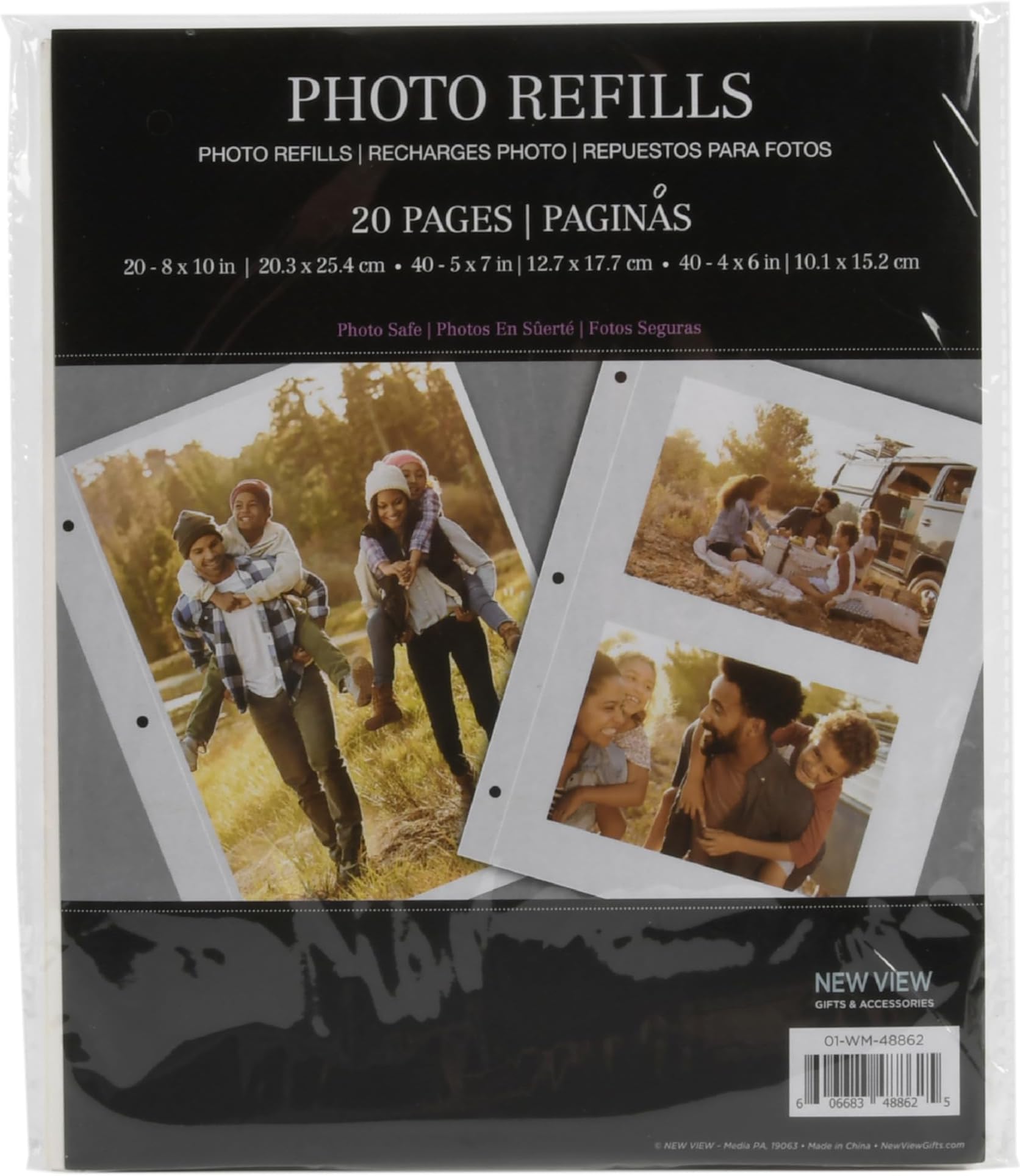New View Gifts 8" x 10" Photo Album Page Refills