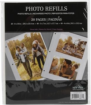 8" x 10" Magnetic Photo Album Page Refills, 20 pages