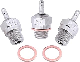 3 Packs 70117 Hot Glow Plug No.3 N3 Spark Nitro Engine Parts Replace OS for RC HSP Nitro Engine Car Truck Buggy