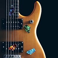 Vista 2 de Frienda Púas de dedo para pulgar, palillos planos, púas de guitarra de mano de celuloide