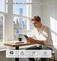 Vista 9 de Veise VE028 - Cerradura inteligente Wi-Fi integrada con perilla, entrada sin llave de huellas dactilares con asa, control remoto de aplicación