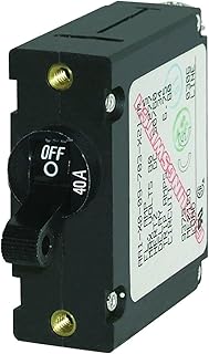 Blue Sea 7224 AC/DC Single Pole Marine Toggle Magnetic World Circuit Breaker - 40 Amp