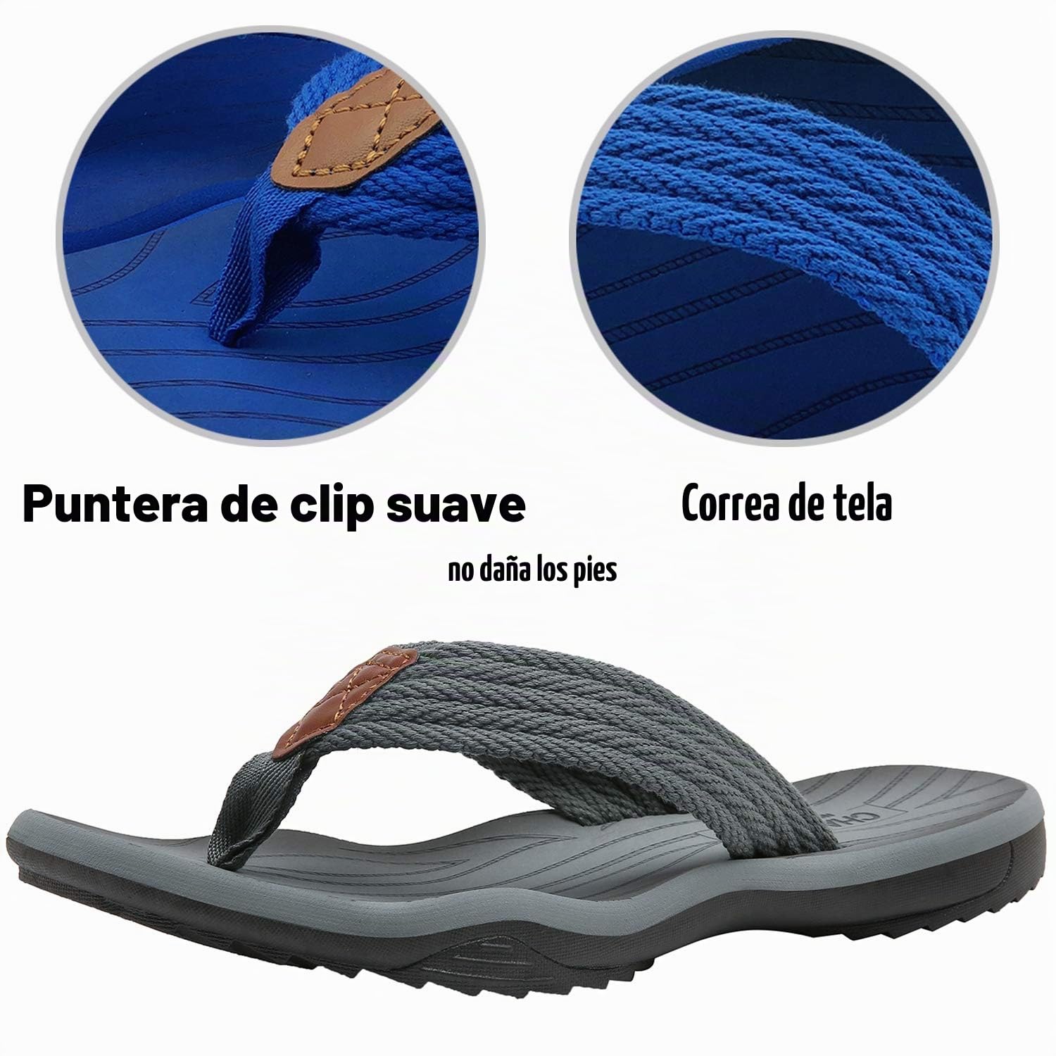 ChayChax Chanclas Hombre Deportivas Sandalias de Playa Antideslizante Verano Flip Flops