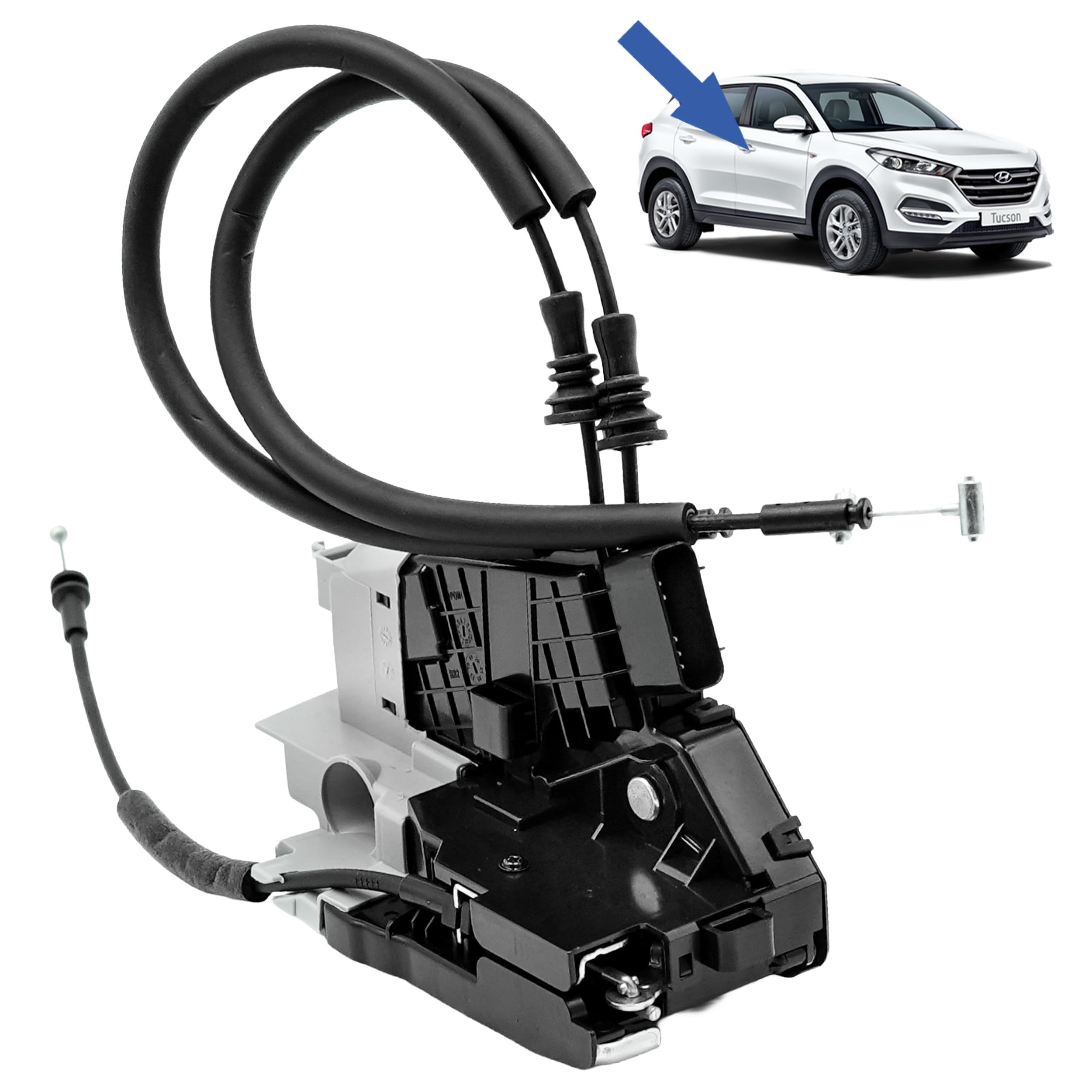 STARKIT PERFORMANCE Serrure de porte compatible pour Tucson (2015-2020) AVANT DROIT (côté passager) Centralisation de porte. 81320D3000