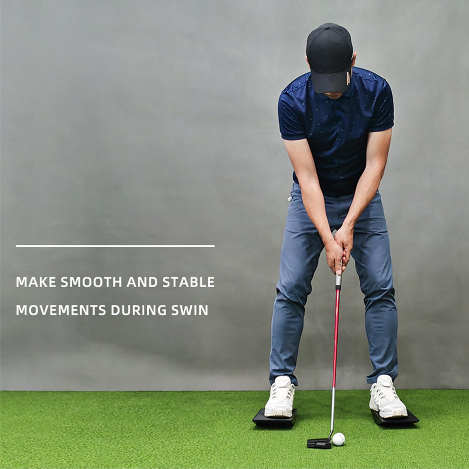 Generisch Pomoc treningowa Golf Putting płyta do treningu ciśnienia | Deska do balansowania na świeżym powietrzu, turniejów, sportów i szkół