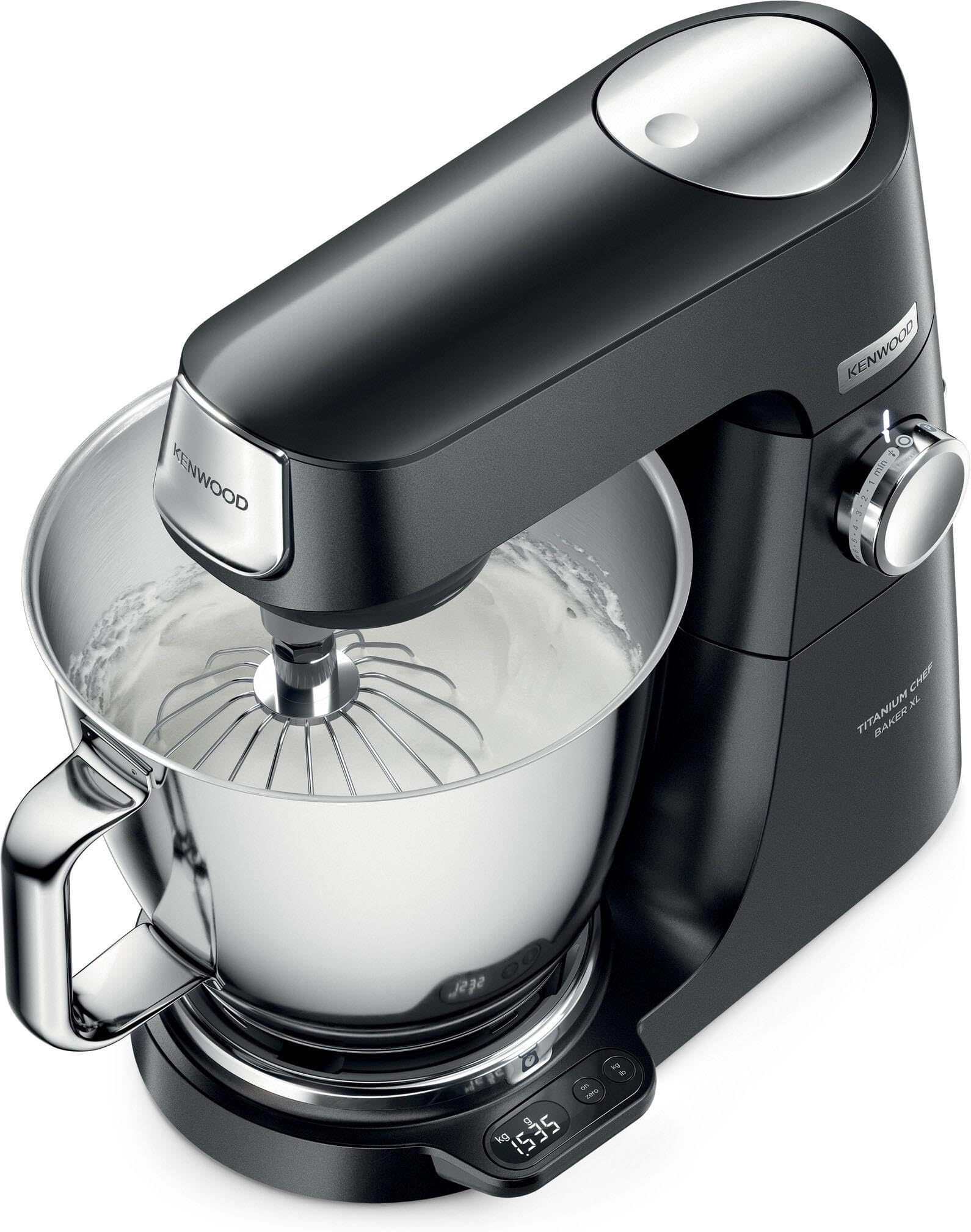 Kenwood Titanium Chef Baker XL - 2 Schalen, 7 Liter & 5 Liter, 1200 W, Schwarz