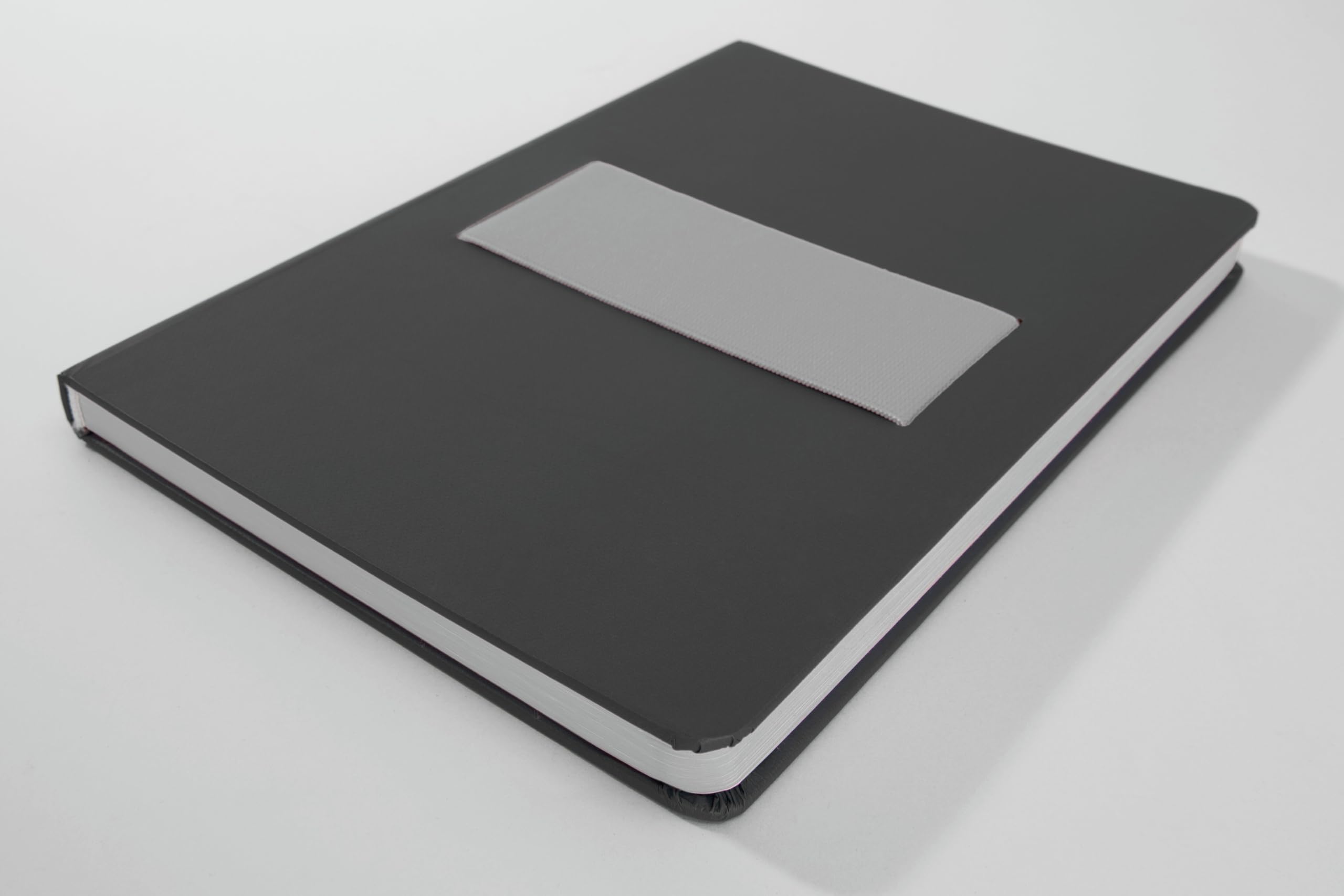 Sigel Linescape LS207 Notebook – Lined – Approx. A5 – Light Grey/Dark Grey – Hard Cover – Multifunctional Elastic Band – 176 Pages – FSC Certified