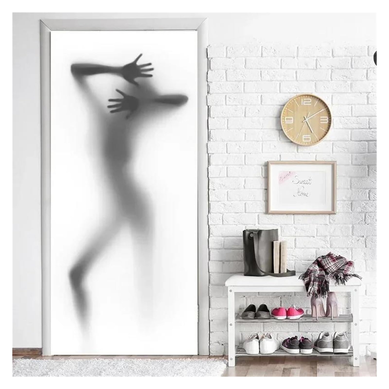 Autocollant de porte fille rose pour illuminer la chambre de votre enfant