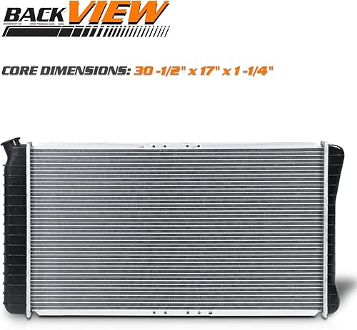 Miniatura 3 de M-AUTO Radiador de aluminio estilo OE compatible con 1991 1992 91 92 Roadmaster Caprice Custom Cruiser Transmisión manual automática con motor de