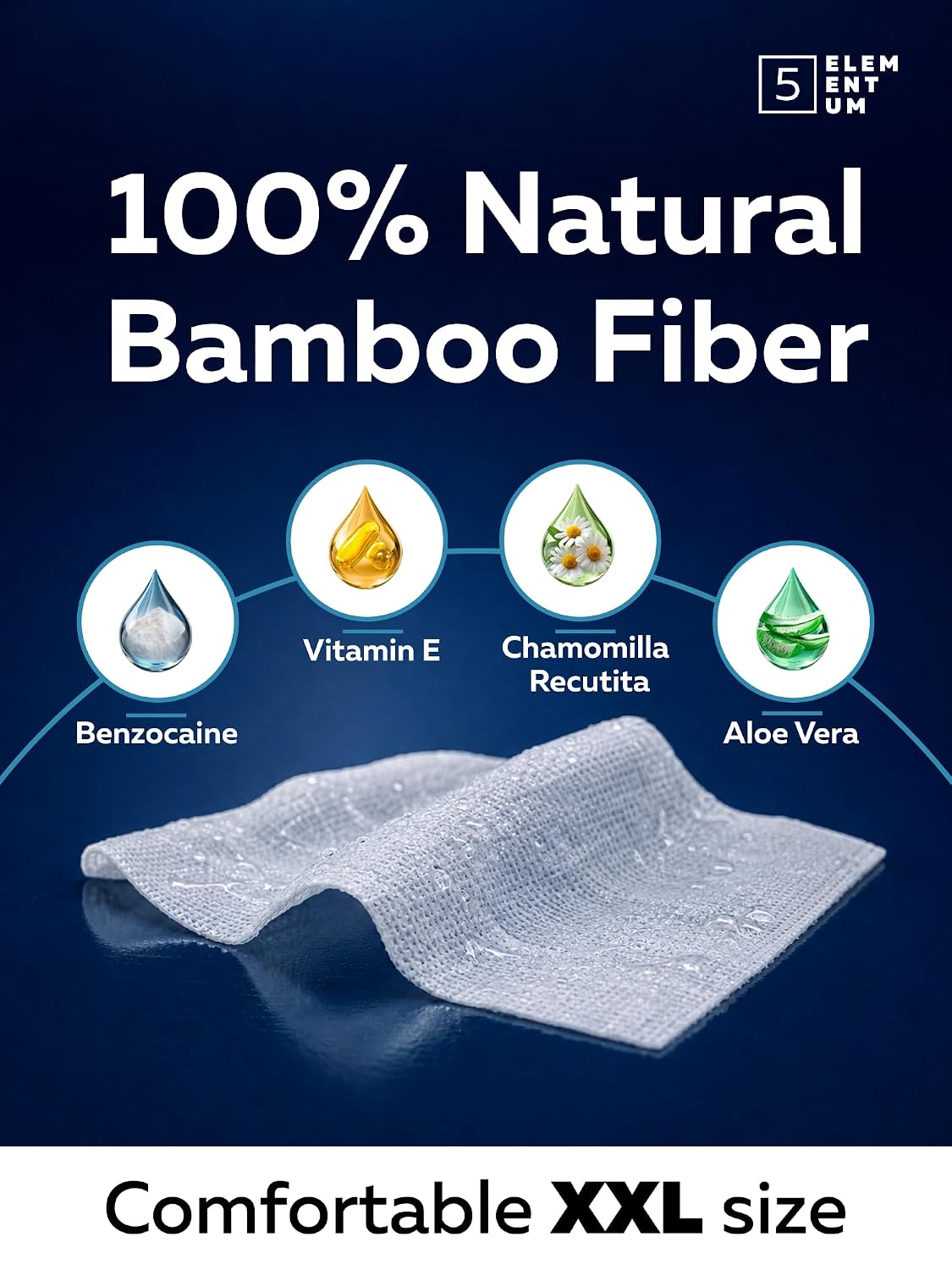 7% Benzocaine Delay Wipes for Long Last for Men - Fast-Acting Formula, 30 Individually Wrapped Wipes for Him with Vitamin E, Chamomile & Aloe Vera