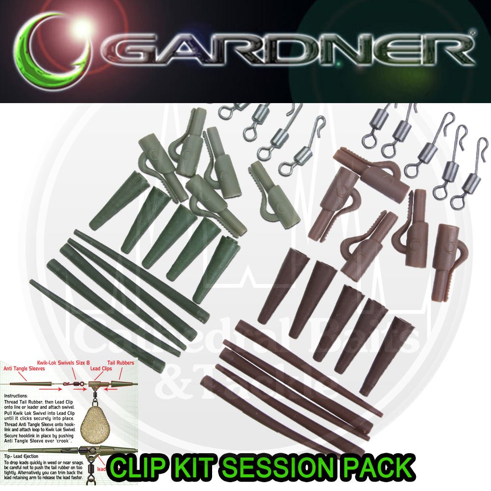 Gardner Tackle Covert Clip Kit Session Pack C-Thru Green