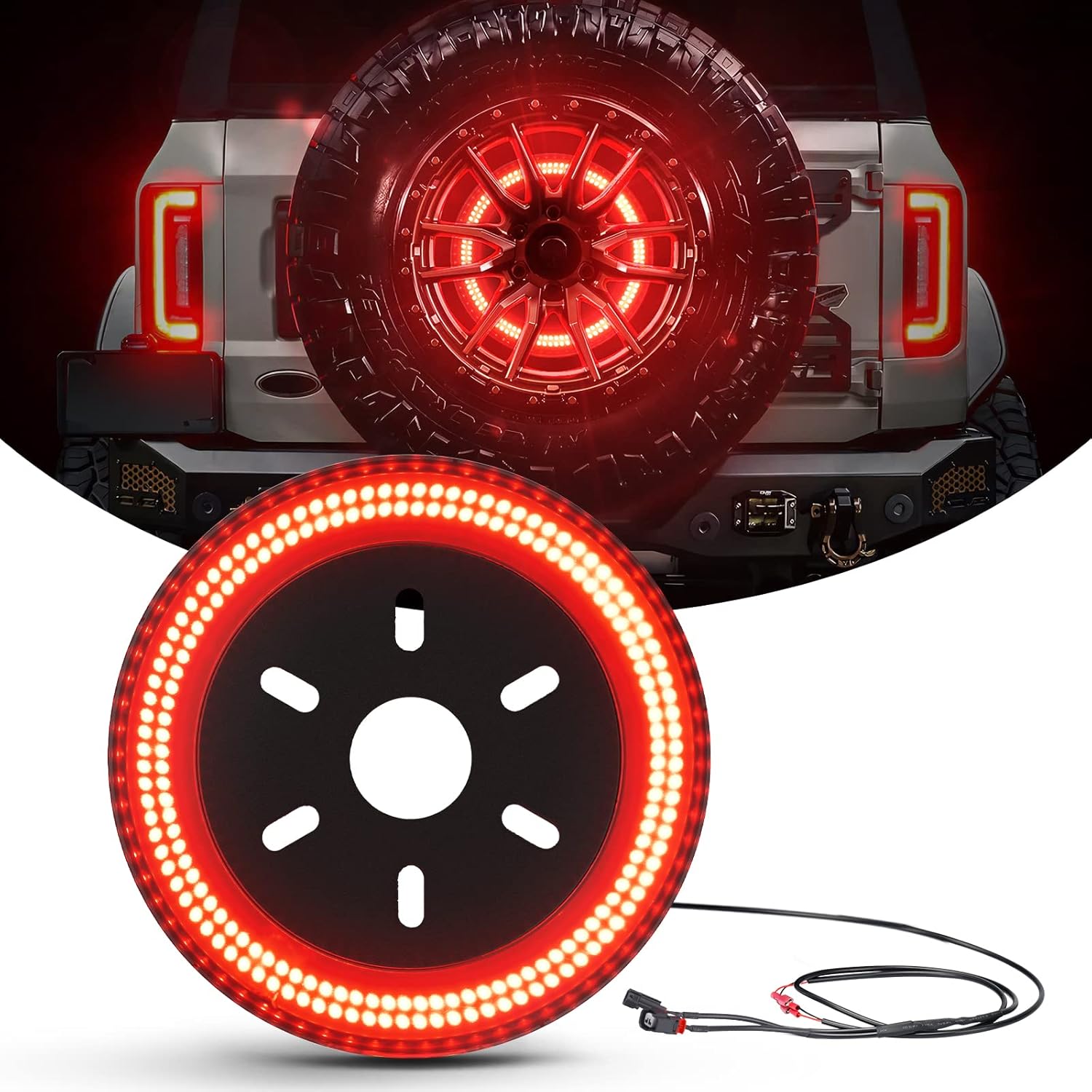 SUPAREE Spare Tire Brake Light LED Third Brake Light