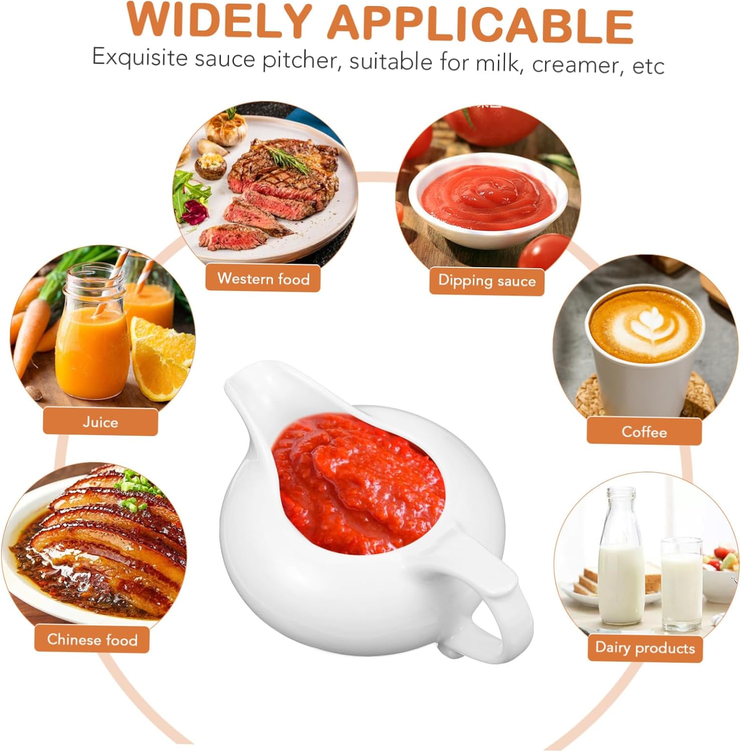 3pc Milk Frothing Pitchers Multi Purpose Milk Creamer Cups with Ergonomic Handle for Coffee Latte Art and Sauce Serving