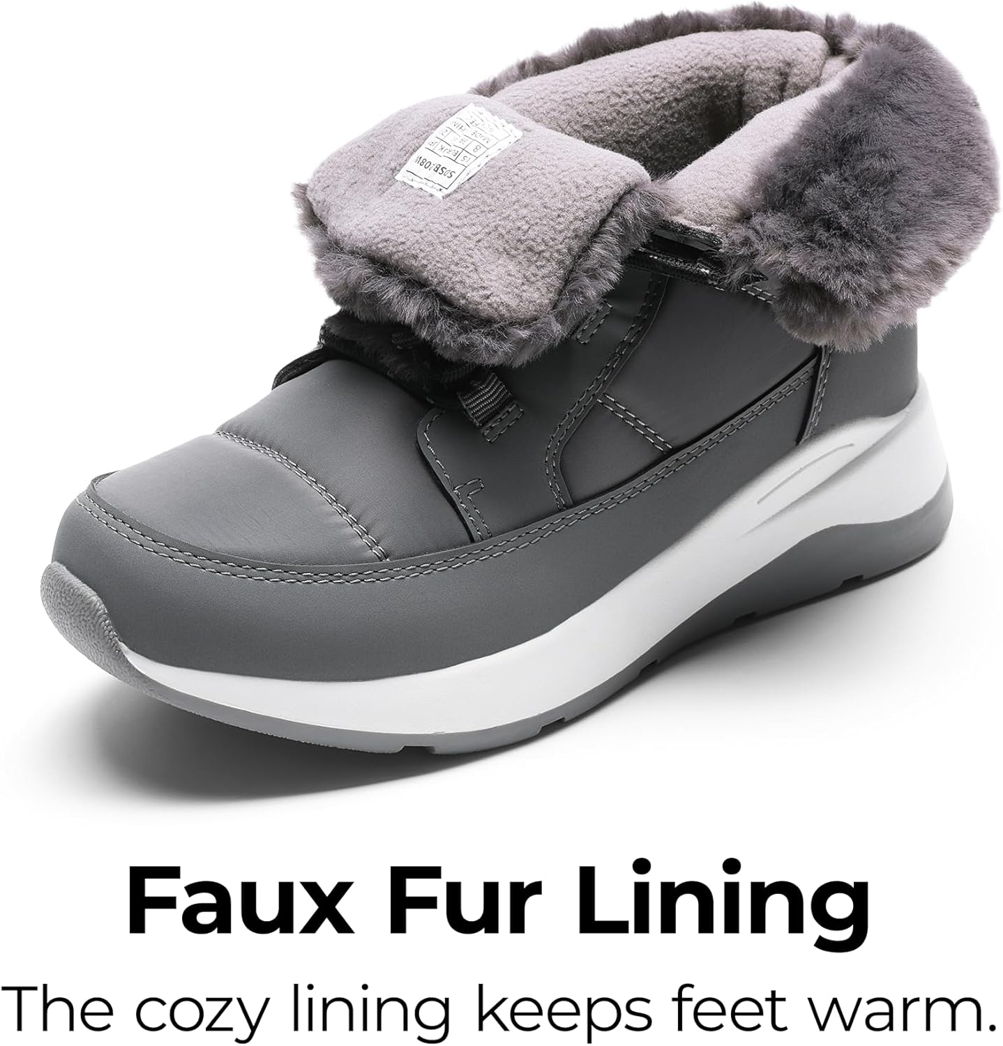 DREAM PAIRS Women's Winter Snow Boots, Faux Fur Waterproof Ankle Booties, Zaylee Ladies Comfortable Short Boots Outdoor