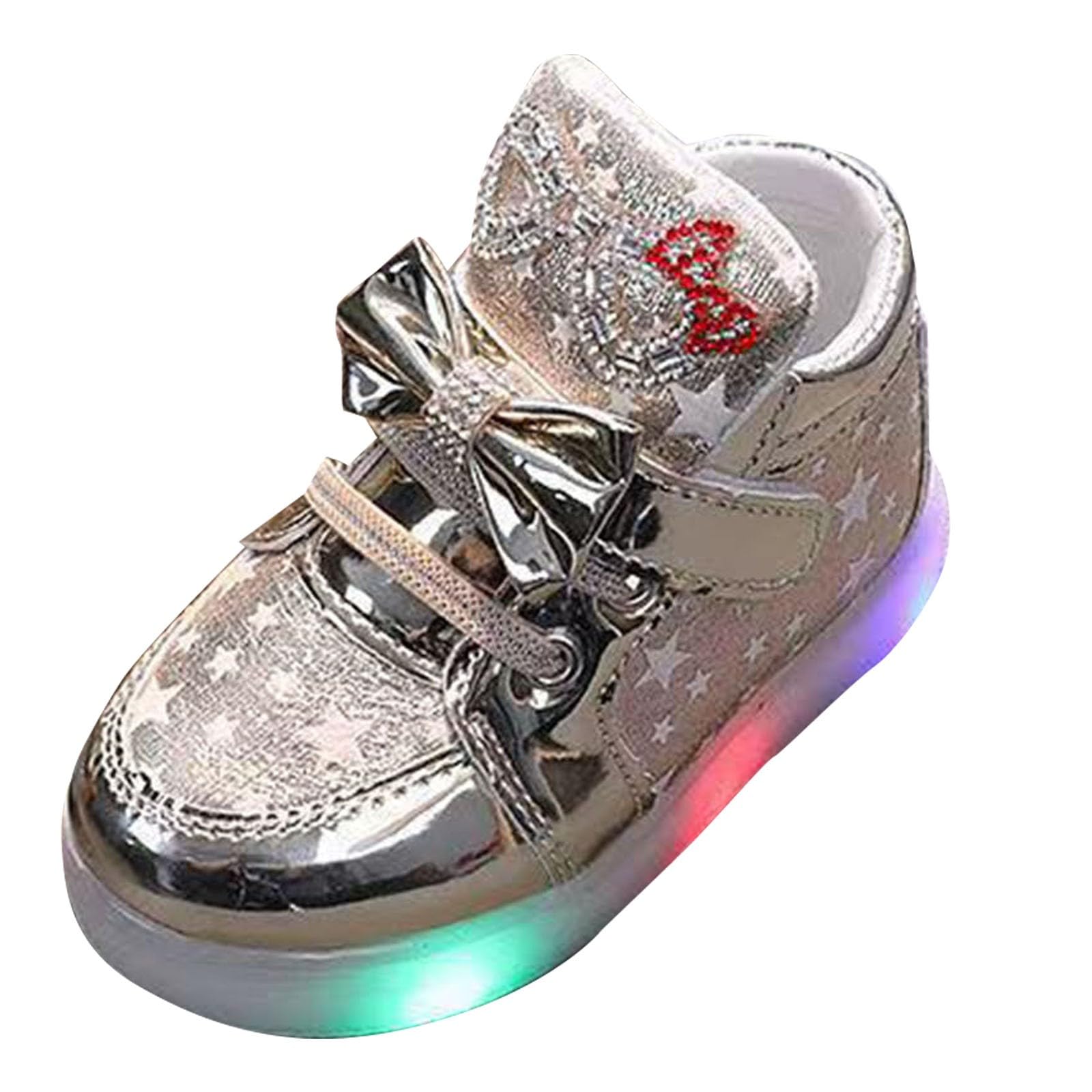 Zapatillas para niños y niñas, con mariposa, elegantes, planas, cómodas, transpirables, ligeras, con plataforma