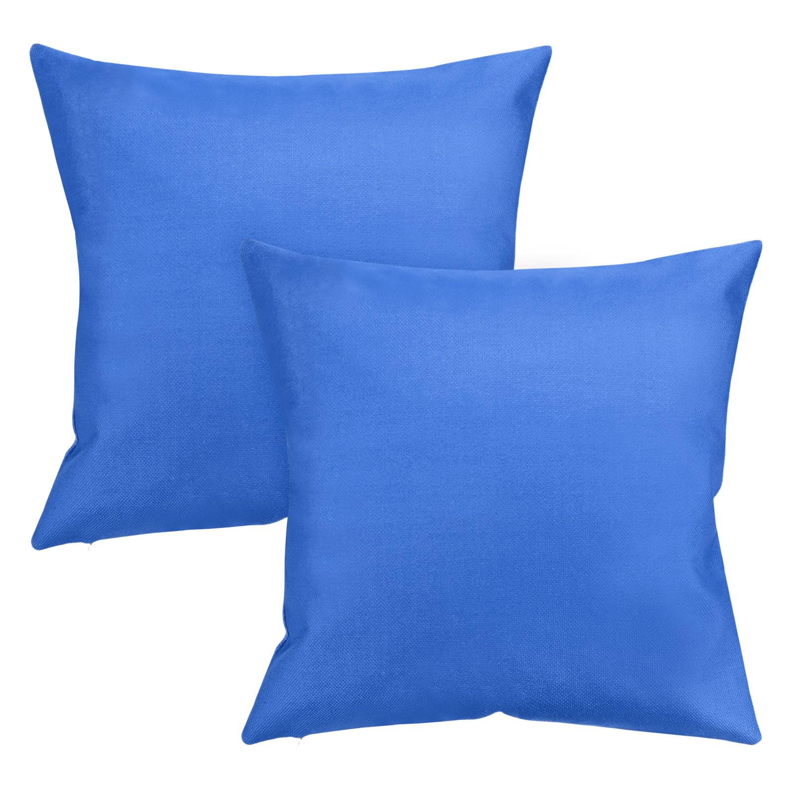 M METERXITY 2-Pack Outdoor Pillows Covers, 45x45cm Modern Throw Pillows Cover for Tent/Patio/Garden Couch Sofa, Waterproof Boho Pillowcases [Navy Blue]