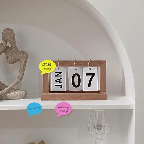 Miniatura 7 de Notas adhesivas, 12 notas autoadhesivas de burbujas de colores brillantes, pestañas adhesivas para suministros estéticos de oficina, suministros