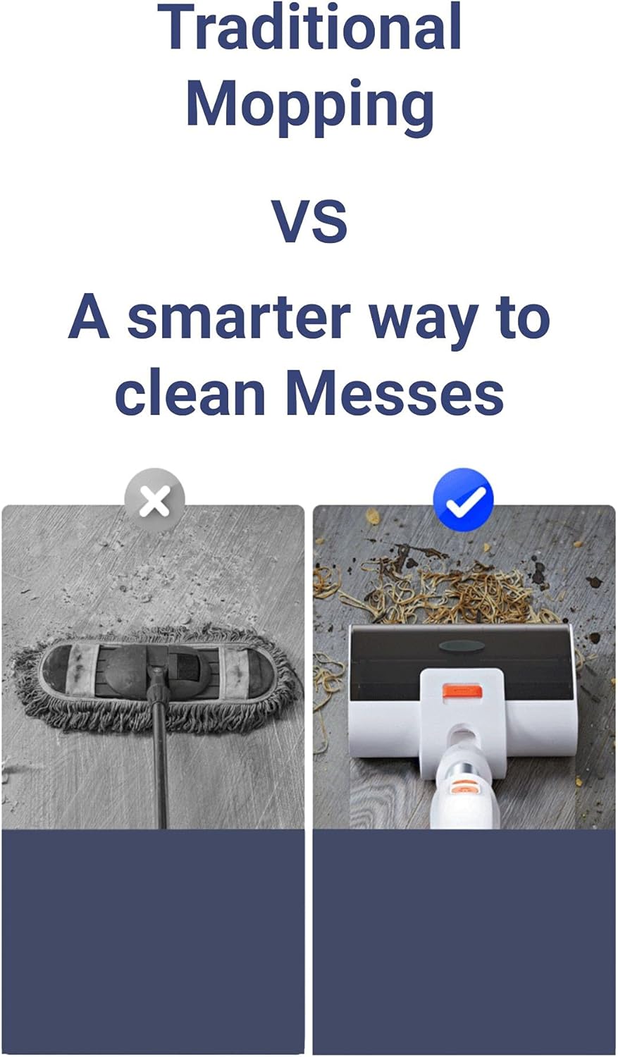 Equator 5lbs White Electric Sweeper Mop Cordless Self Cleaning with Rechargeable Battery