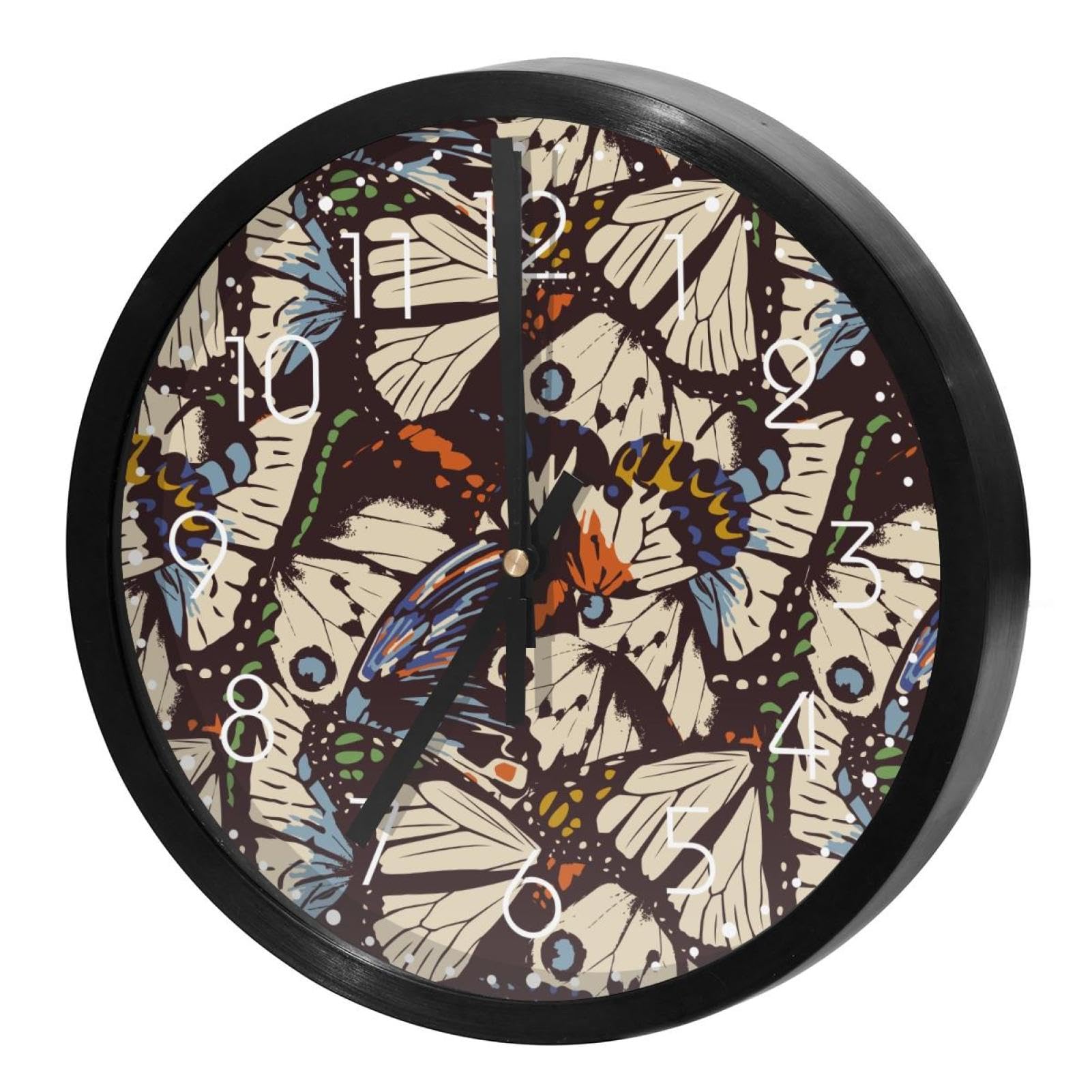 Horloge murale silencieuse sans tic-tac à piles avec mécanisme quartz
