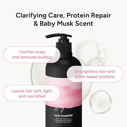 Miniatura 4 de Champú perfumado para el cabello, limpieza profunda, calmante y nutritivo del cuero cabelludo, sin sulfatos, silicona y parabenos, pH 5.5, complejo