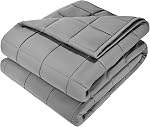 VEVOR Weighted Blanket 88 x 104 inch - King Size, 20 lbs Heavy Blanket with Cooling Glass Beads, Soft & Breathable for All-Season Use, Suitable for Adults 200-250 lbs, Ideal Gift Choice (Grey)