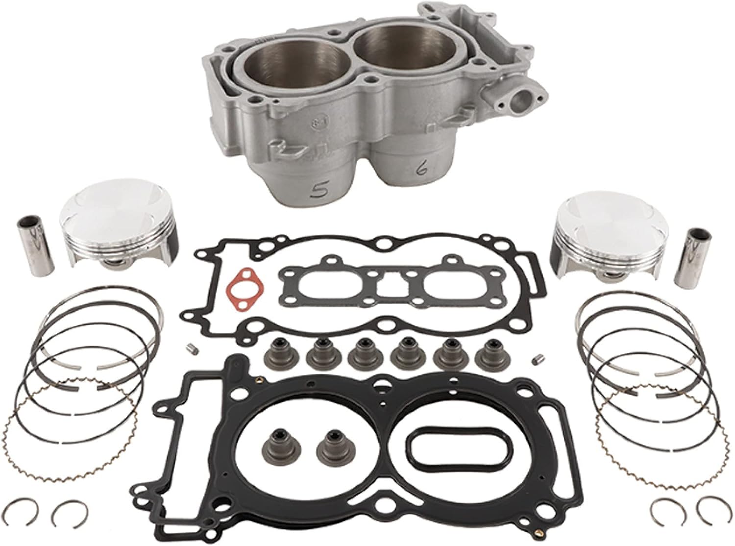 Cylinder Works Standard Bore Cylinder Kit CW60007K01HC Compatible With/Replacement For Polaris ACE 900 EPS XC 2017-2019, Ranger 1000 EPS Full Size Crew 2020, Ranger 900 4x4 Crew 2017-2019