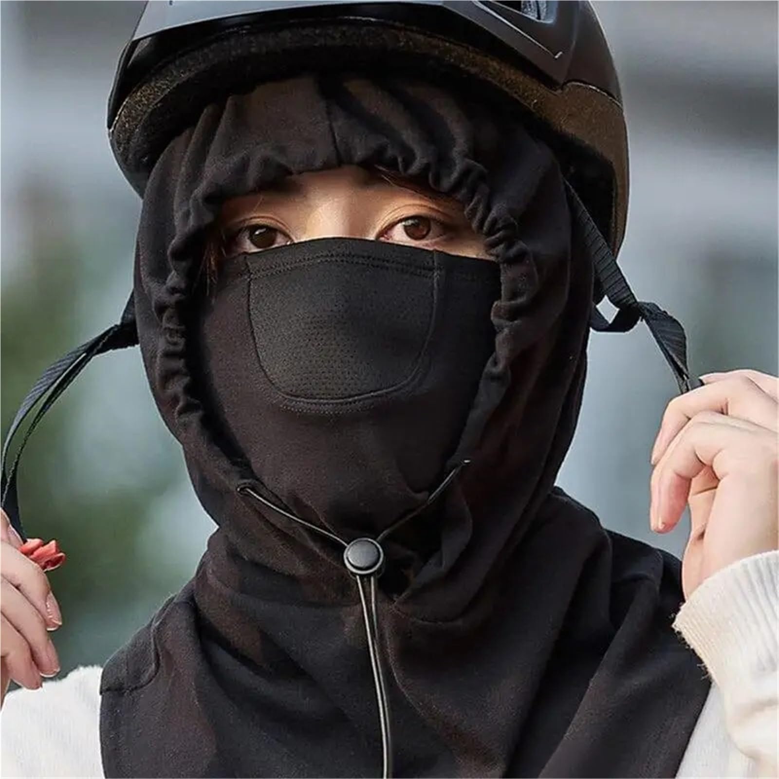 Scaldacollo Copertura per Il Viso da Ciclismo Antivento con Cappello per Maschera con Cappuccio per Bici Invernale con Scaldacollo Comoda Copertura per Sciarpa sottocasco