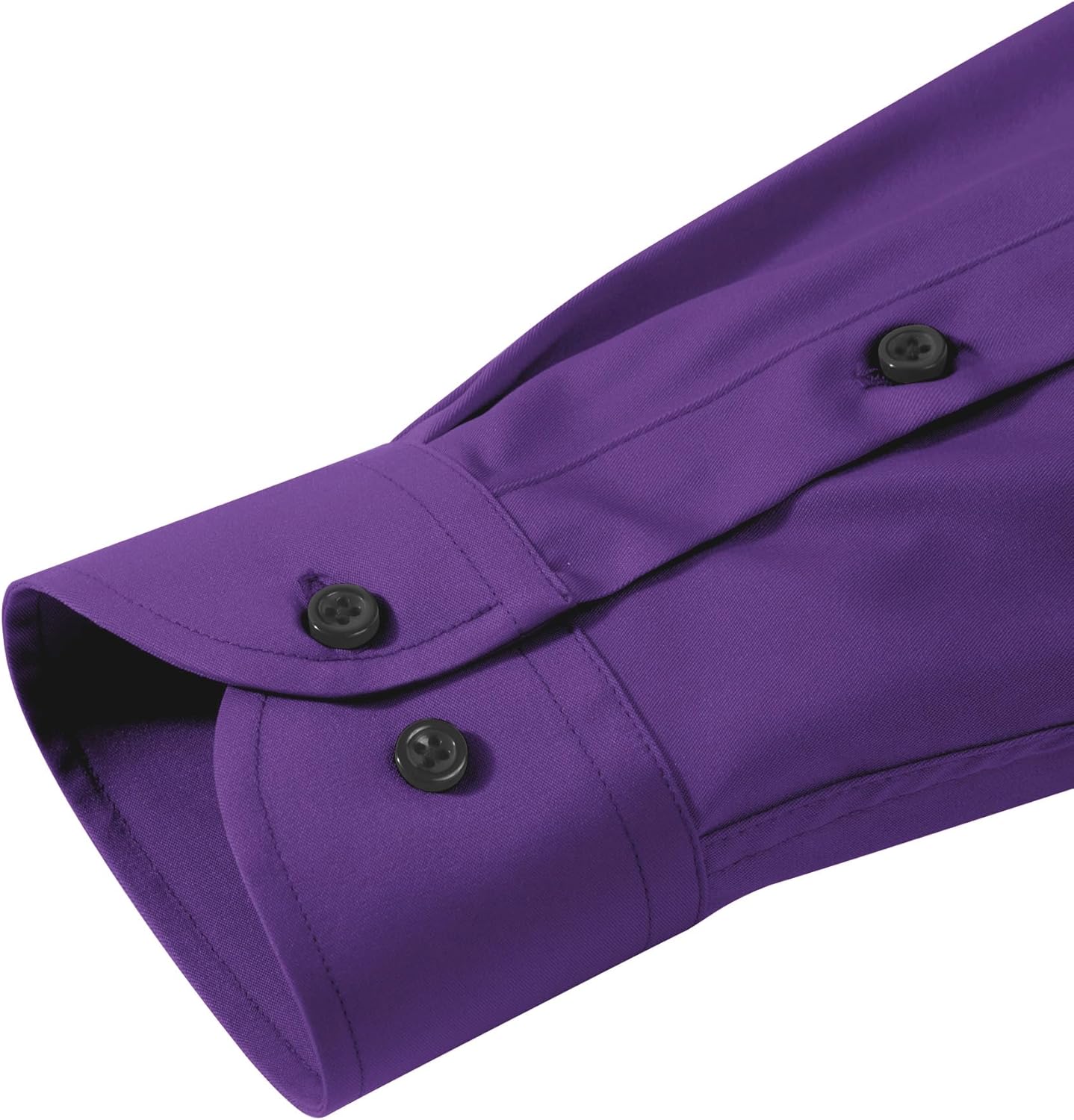 Men's Dress Shirts Long Sleeve Stretch Wrinkle Free Wedding Formal Business Button Down Shirt - Image 5