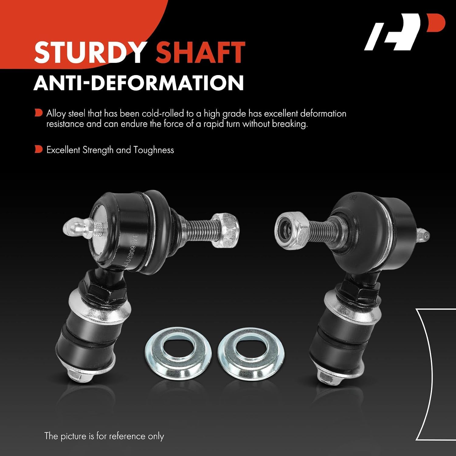 A-Premium 2 x Front Sway Bar Links Stabilizer Bar Links, Compatible with Honda Civic del Sol 1994-1997 & Acura EL 1997-2000, Integra 1995-2001
