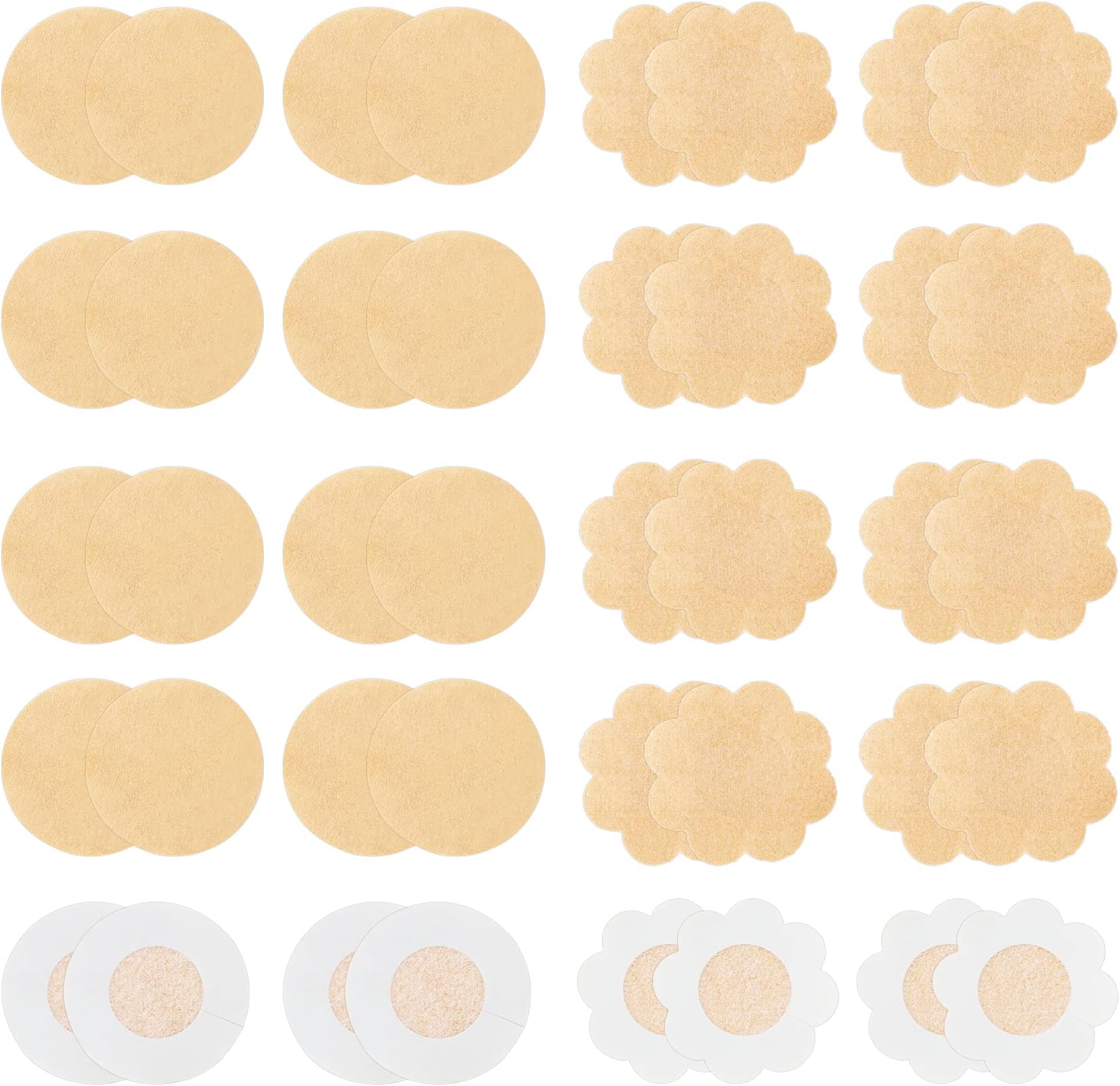 40 Pieces Disposable Nipple Covers, Pasties, Petals