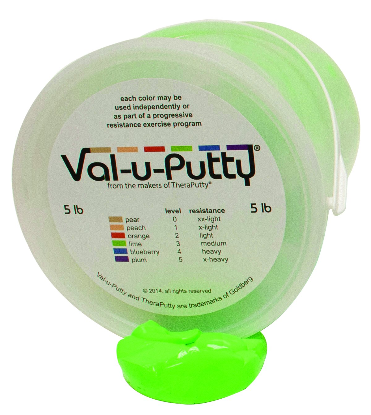 Val-u-Putty FAB10-3953 Exercise Putty, Medium, Lime, 5 lb.