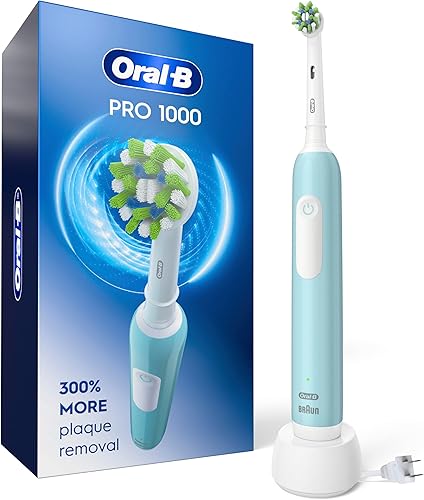 Oral-B Pro 1000 CrossAction - Cepillo de dientes eléctrico, Verde