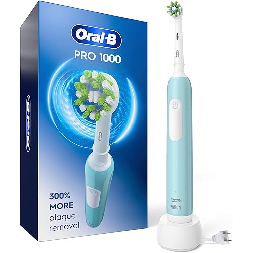 Oral-B Pro 1000 CrossAction Electric Toothbrush, Green