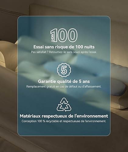 Miniatura 7 de Almohada cervical para el cuello para aliviar el dolor, almohada cervical para dormir de lado y espalda, almohada ortopédica ergonómica de apoyo