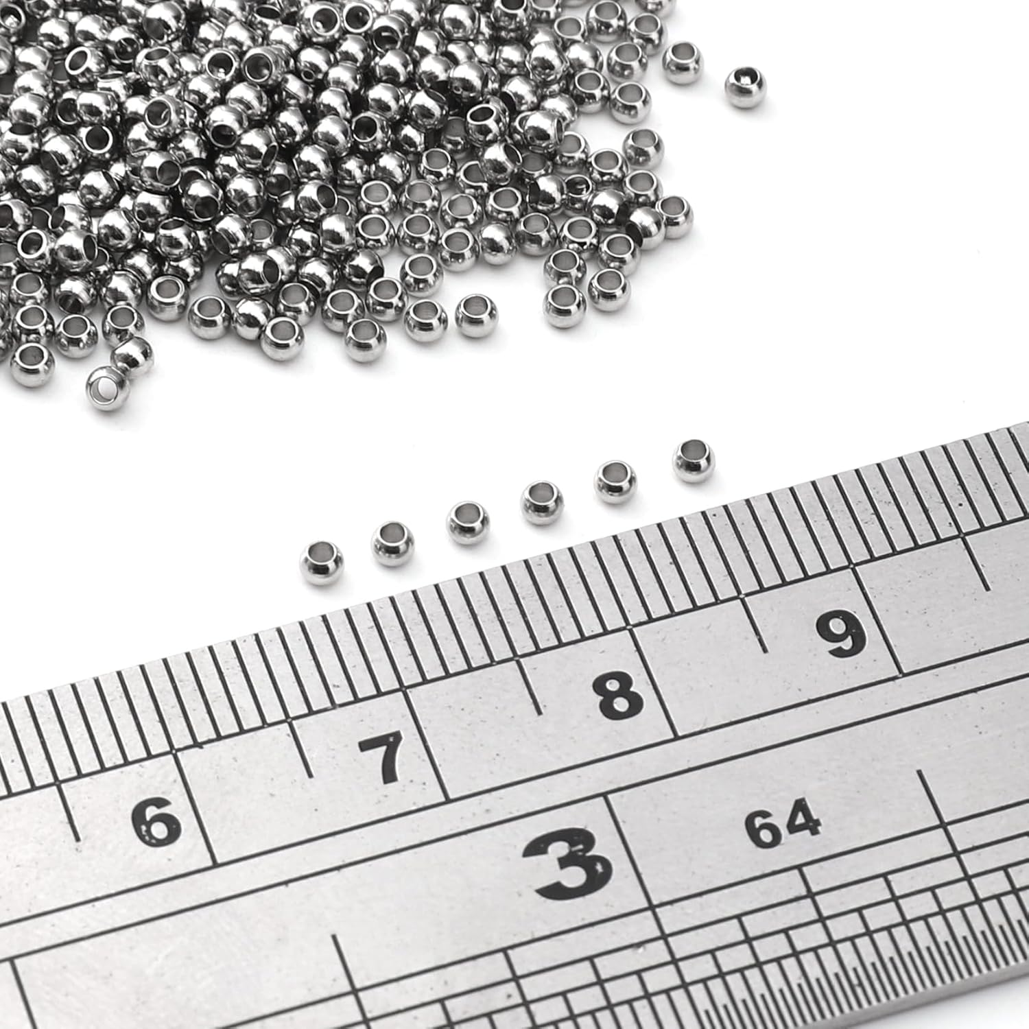 304 Stainless Steel Round Beads 2.0mm 400pcs Spacer Beads for Jewelry DIY Making and Repairing - Image 3