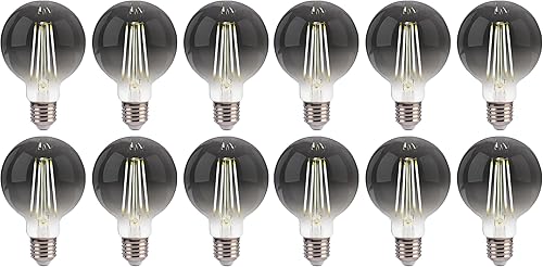 Miniatura 12 de FLSNT Paquete de 4 bombillas LED G25 Edison para dormitorio y sala de estar, 2200 K blanco cálido, regulable CRI90+, equivalente a 40 W, 400 LM,