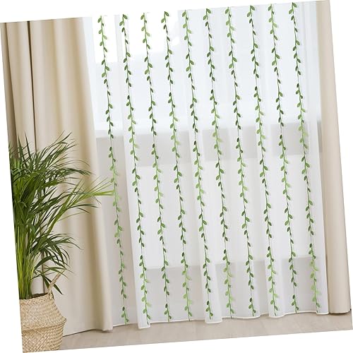 Miniatura 5 de EXCEART 1 rollo de hojas verdes artificiales, enredaderas, patios, hojas de cinta para manualidades, guirnalda de vegetación sintética reutilizable