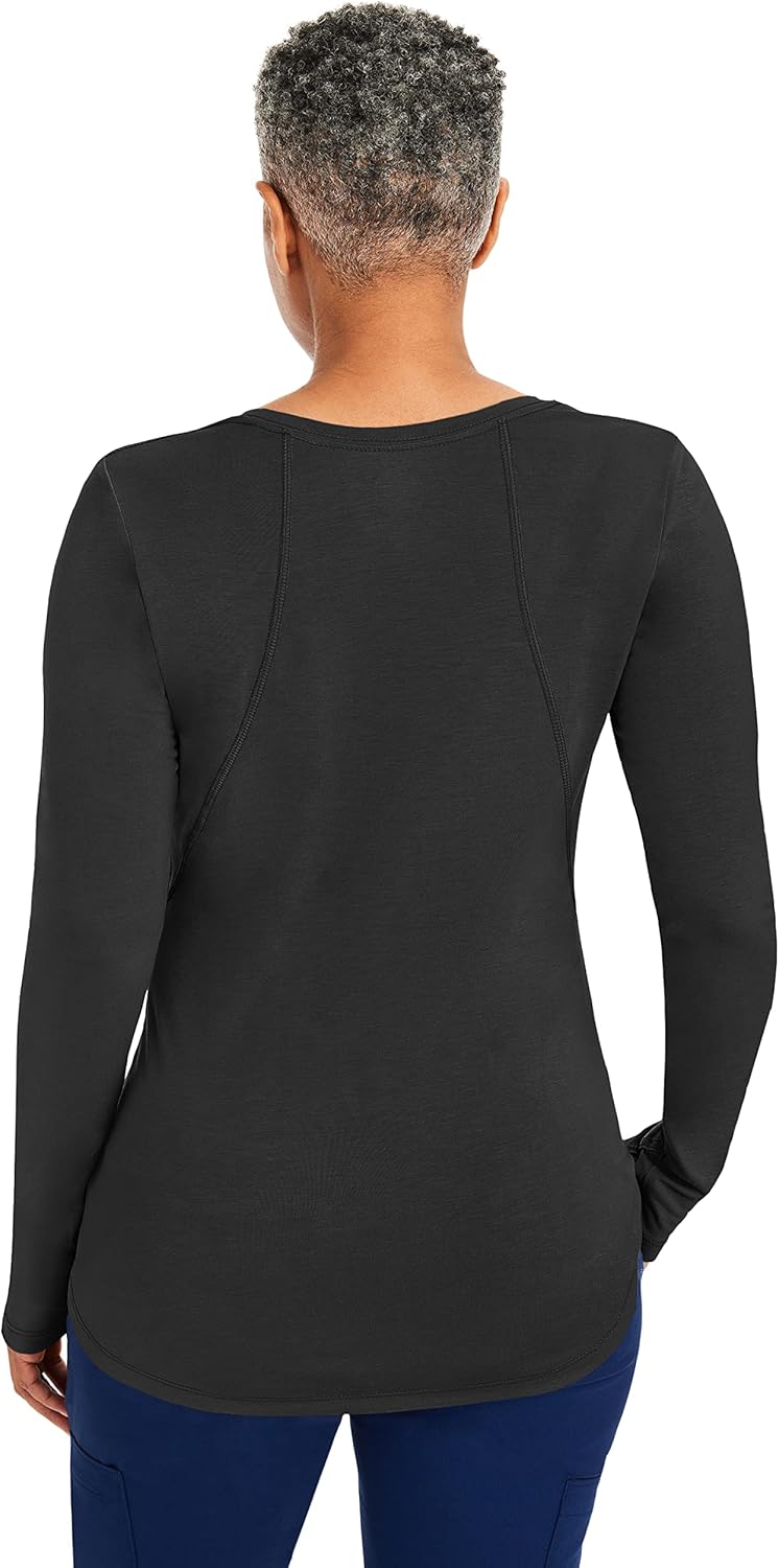 Healing Hands Mackenzie Women's Underscrub, Long Sleeve Tee with Thumbholes, Modern Fit Undershirt- 5051 - Image 2