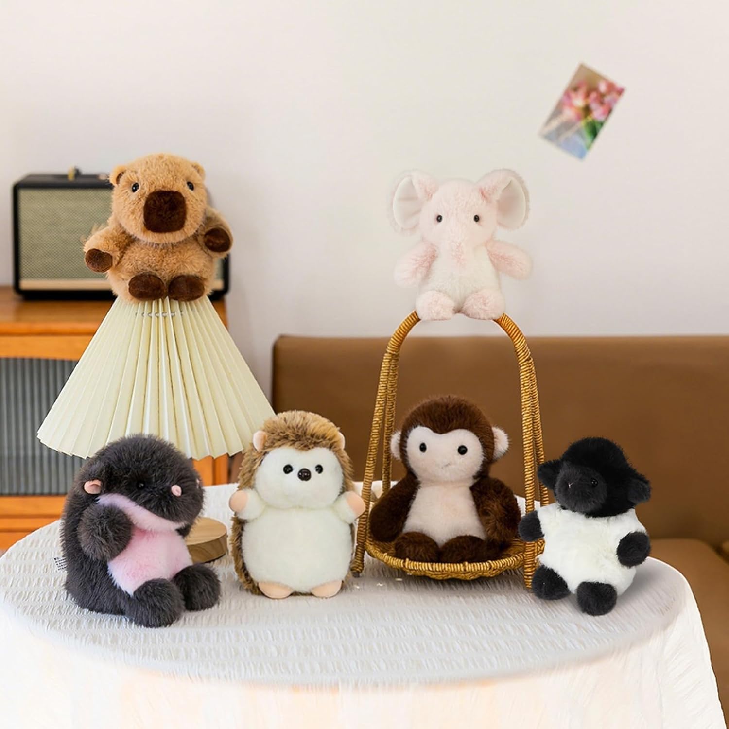 Capybara Plush Soft Cute Stuffed Animals 6" Capybara Stuffed Plushies Pillow Birthday Christmas Valentine's Day Gifts for Kids Girlfriend