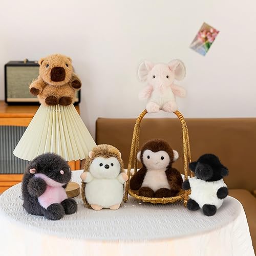 Miniatura 5 de Capybara - Peluche suave y lindo de 6 pulgadas, almohada de peluche Capybara, regalo de cumpleaños, Navidad, día de San Valentín, para niños y novia