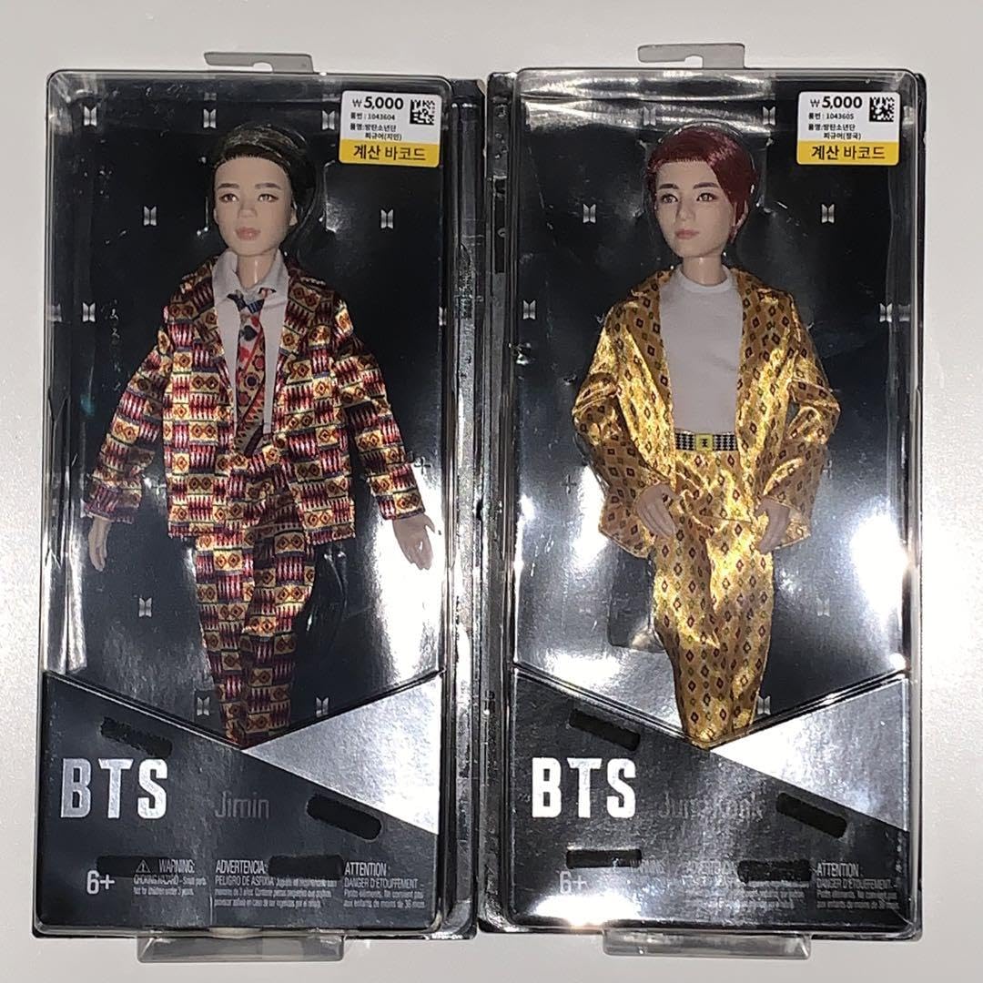 Amazon.co.jp: 韓国限定 BTS マテルドール ジミン&ジョングク2体セット 