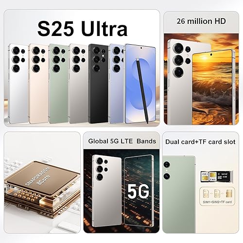 Miniatura 2 de Teléfono celular S25 Ultra Android 6800mAh (oro)