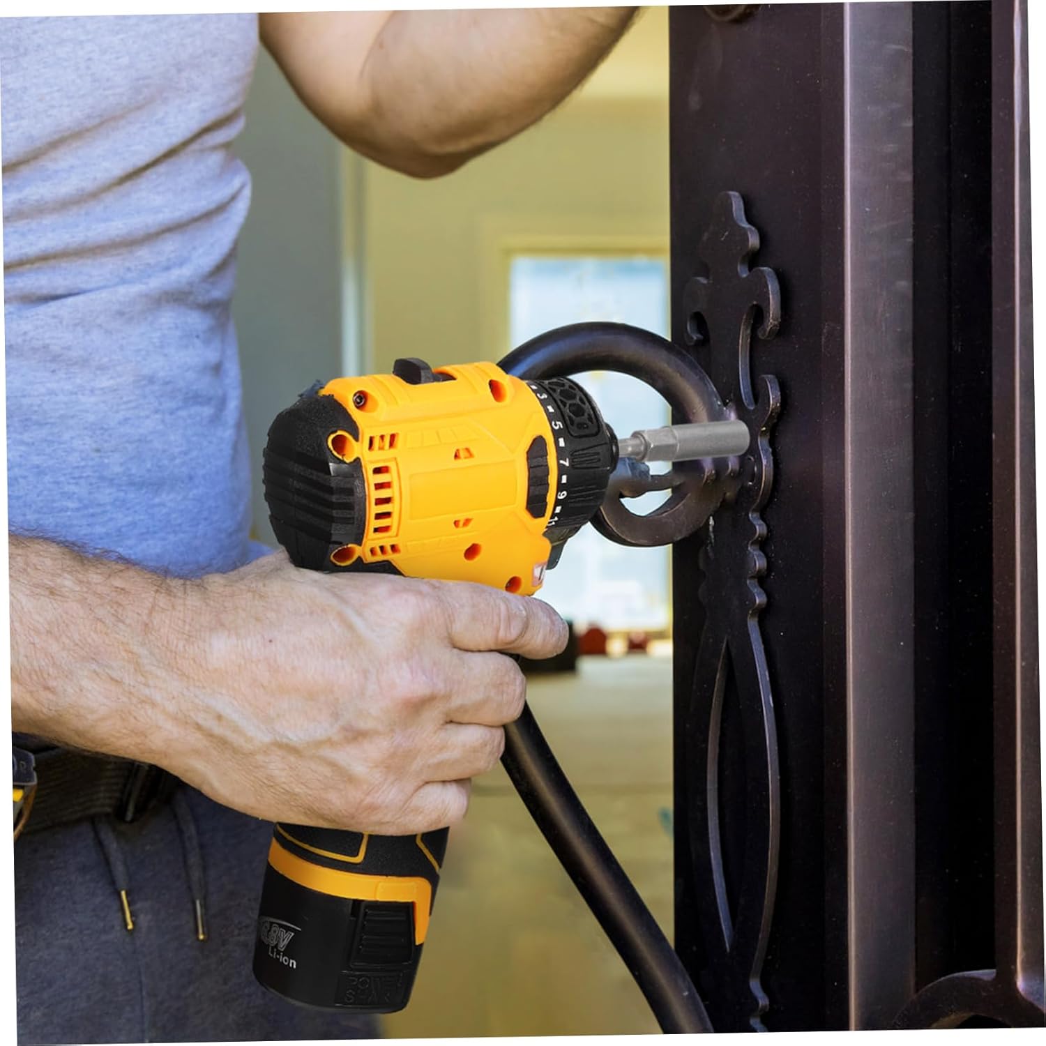 110v Cordless Electric Screwdriver Power Tool for Home Repair Diy Projects Rechargeable Us Plug