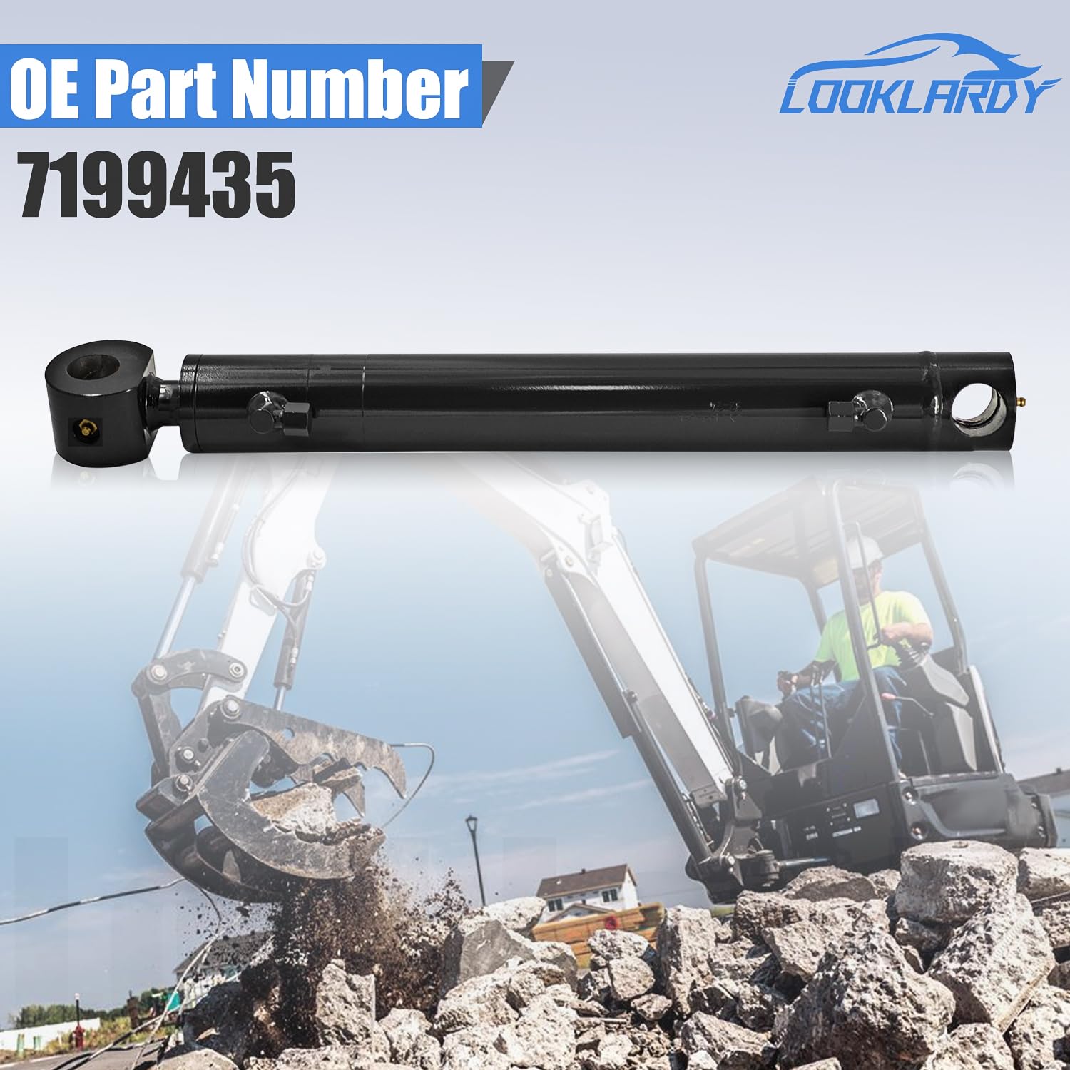 7199435 Hydraulic Thumb Clamp Cylinder Compatible with Bobcat Mini Excavator E32 E35 for CAT Mini Excavators Hydraulic Cylinders