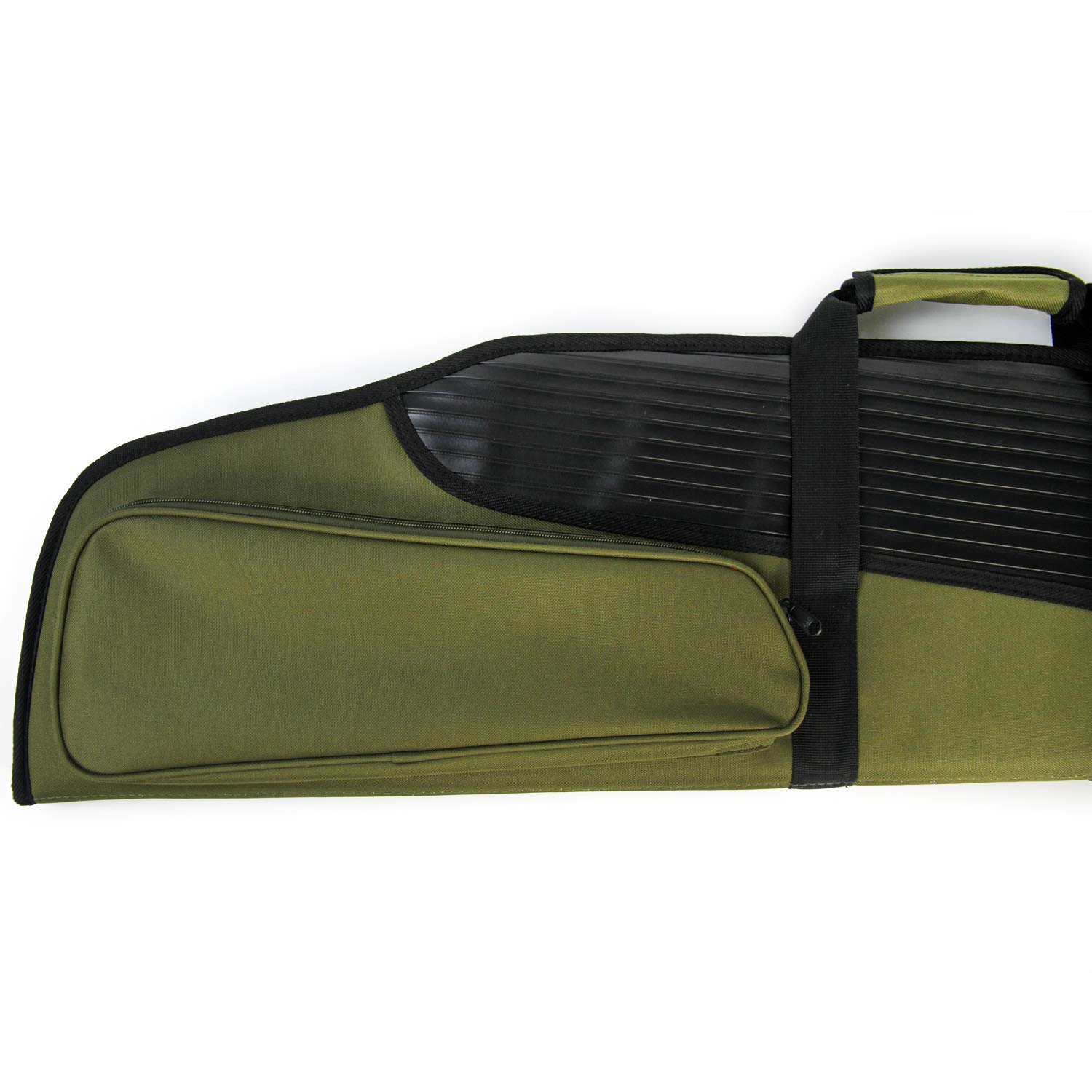 GUGULUZA Funda para Carabina, Acolchada Bolsa de Transporte con Correa de Hombro Ajustable para Rifle Armas, Verde 130cm