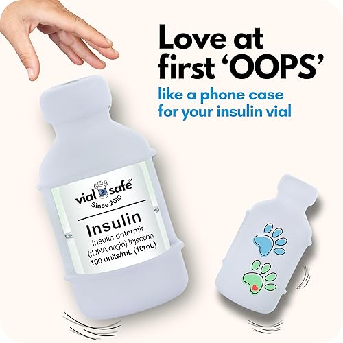 Miniatura 3 de VIAL SAFE La funda protectora de botella de insulina más confiable para diabetes  Nunca arriesgarás a romper tu vial de insulina, funda protectora