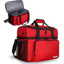 Goloni 2 Balls Bowling Bag with Ball Holder - Fits Bowling Shoes Up to Mens Size 16 and Accessories