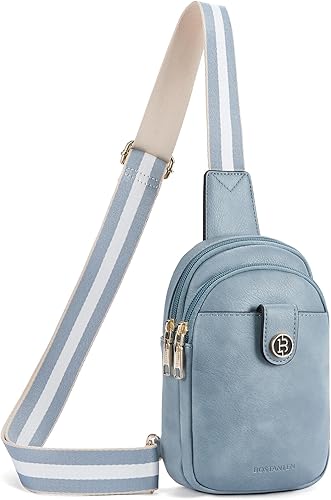 BOSTANTEN Bolso bandolera pequeño para mujer, bolso cruzado de moda, bolso cruzado de cuero para el pecho