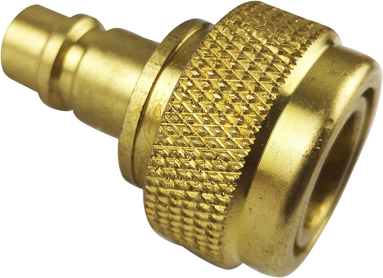 Quick Adapter Adjustable High and Low Side Connection R134a Quick Coupler Connection to R1234yf, R134a to R1234yf Conversion Kit for AC Refrigerant